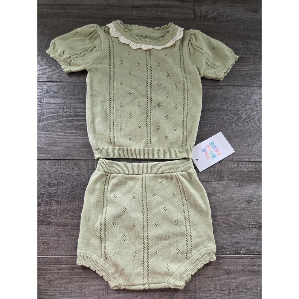 The Boho bebe baby girl knit set 12 mos